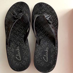 Clarks Black Sandals